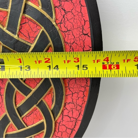 CELTIC Style Red & Black Mirror 16” - Picture 6 of 6